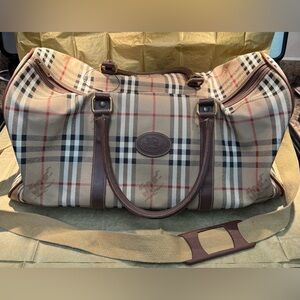Burberry Boston Nova Check Bag PVC/Leather